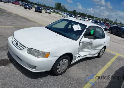 2001 Toyota Corolla S from USA, damaged, VIN 1NXBR12E01Z550575